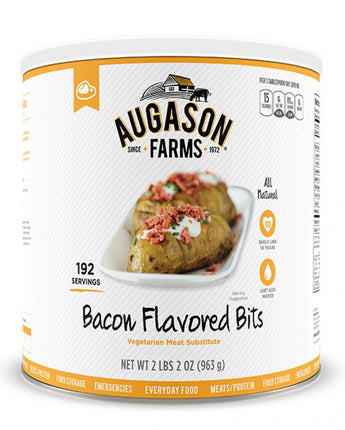 Bacon Flavored Bits Vegetarian Meat Substitute 192 Servings #10 Can-0