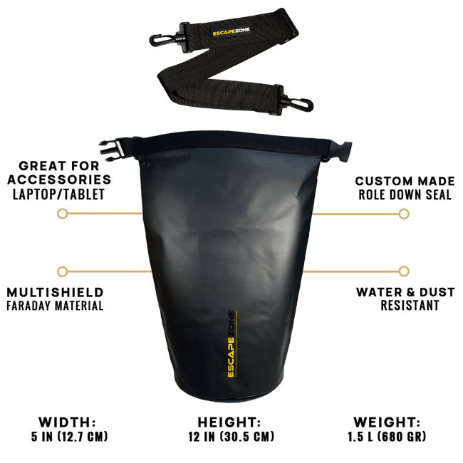 EscapeZone Faraday Dry Bag – 10 Liter