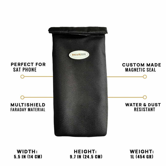 EscapeZone Mobile/Satellite Phone Faraday Bag
