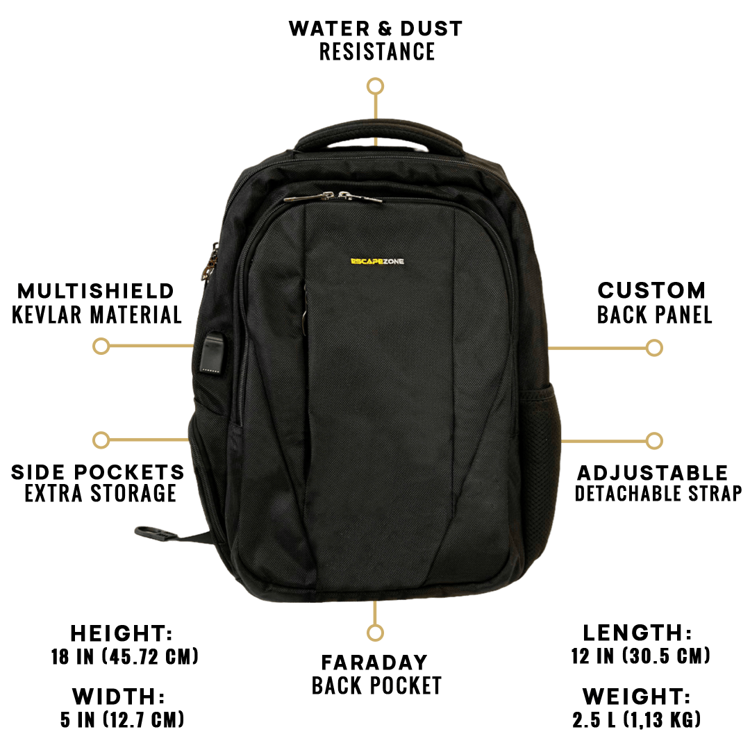 EscapeZone Shield/Faraday Ballistic Backpack-GRAY – PrepSOS