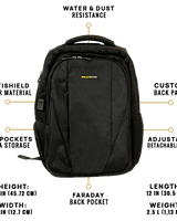 EscapeZone Shield/Faraday Ballistic Backpack-NAVY