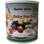 Rainy Day Foods Quick Rolled Oats #10 Cans - 6 Pack