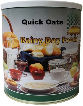Rainy Day Foods Quick Rolled Oats 40 oz. #10 Can - 42 Servings