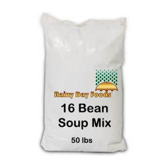 Rainy Day Foods 16 Bean Mix 50 lb. Bag - 246 Servings