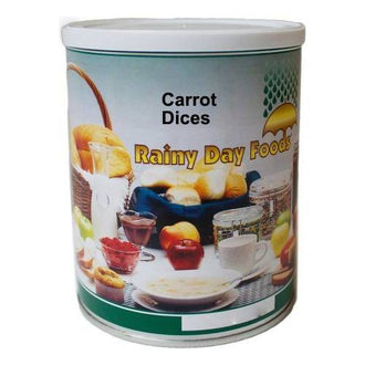 Rainy Day Foods Non-GMO Dehydrated Carrot Dices 38 oz. #10 Can - 51 Servings