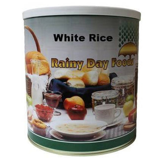 Rainy Day Foods White Rice Long 88 oz. #10 Can - 55 Servings