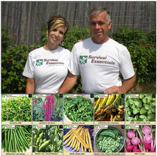 Survival Essentials Seeds Premium Heirloom Seeds Vault - 144 Varieties - Over 23,000 Seeds