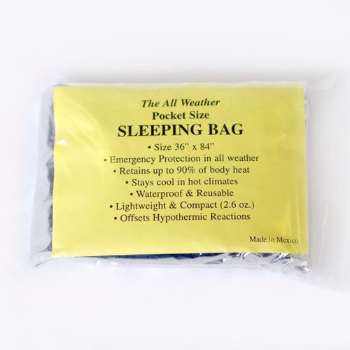 Rainy Day Foods - Sleeping Bag - Pocket Size 36" x 84"
