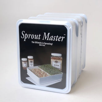 Rainy Day Foods - Sprout Master Seed Sprouter - Triple Mini Stack 4 Lids