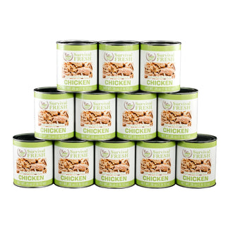 Survival Fresh Meats - Chicken Canned Meat 28 oz Cans - Case of 12