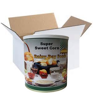 Rainy Day Foods Dehydrated Corn Super Sweet #10 Cans - 6 Pack