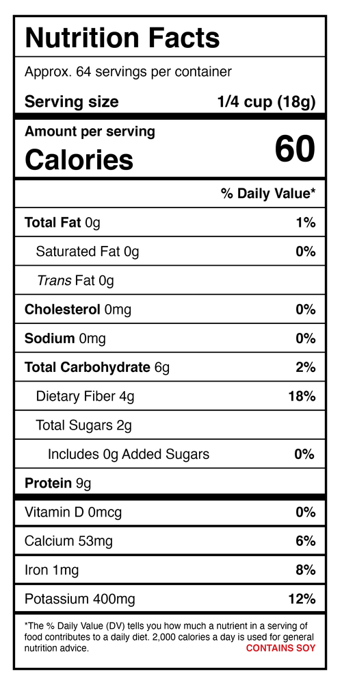 textured soy protein (unflavored) jug